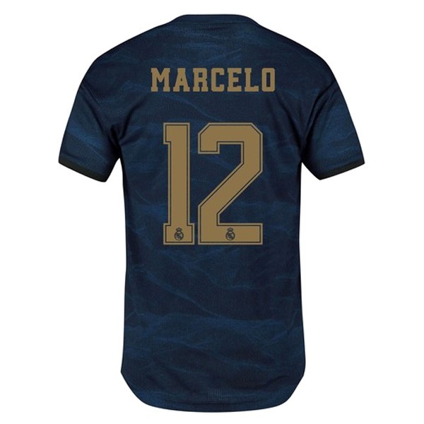 Camiseta Real Madrid NO.12 Marcelo 2ª 2019/20 Azul